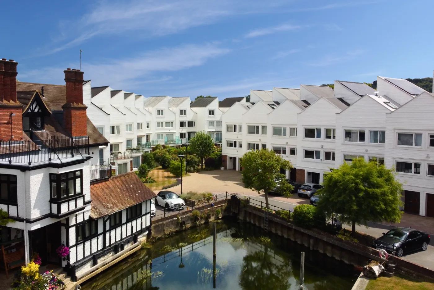 Marlow and the surrounding Buckinghamshire villages from the air